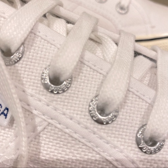 NWT SUPERGA Fantasia Man’s White Classic Sneakers Size 44 brand new with tags - Picture 11 of 15